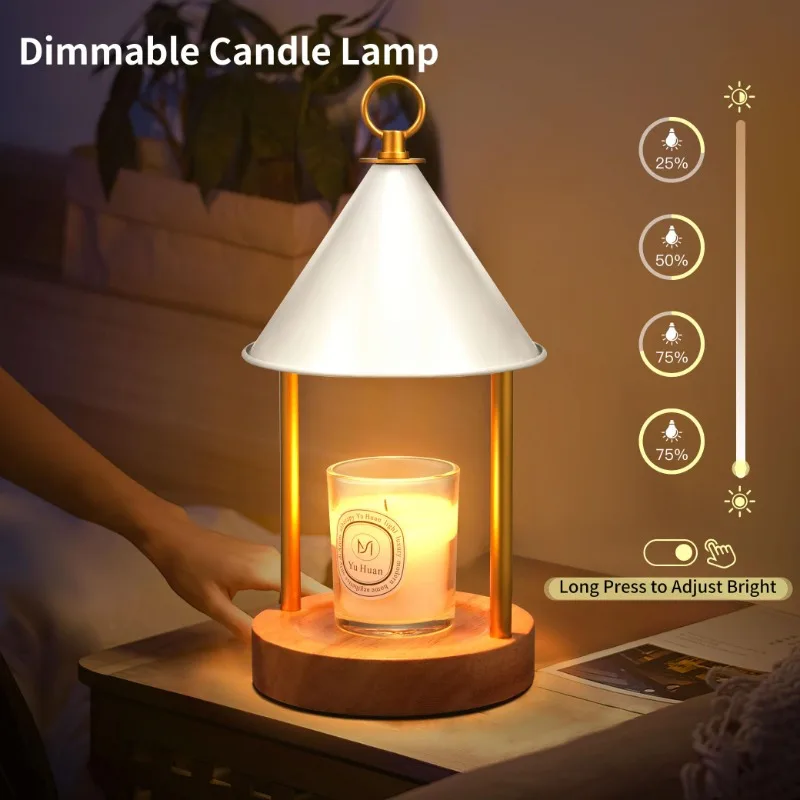Candle Lamp Warmer with Timer and Dimmable Flameless Electric Scented Candle Wax Melter,w/2 Bulbs for Home Decor- White 
Candle Lamp Warmer with Timer and Dimmable Flameless Electric Scented Candle Wax Melter,w/2 Bulbs for Home Decor- White