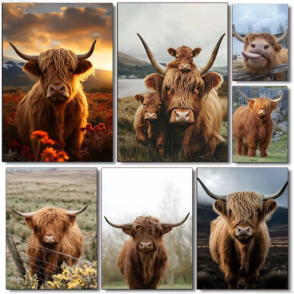 Cute Highland Cow new group Poster HD home decor sticky wall waterproof home living room bar aesthetic decor
Cute Highland Cow new group Poster HD home decor sticky wall waterproof home living room bar aesthetic decor