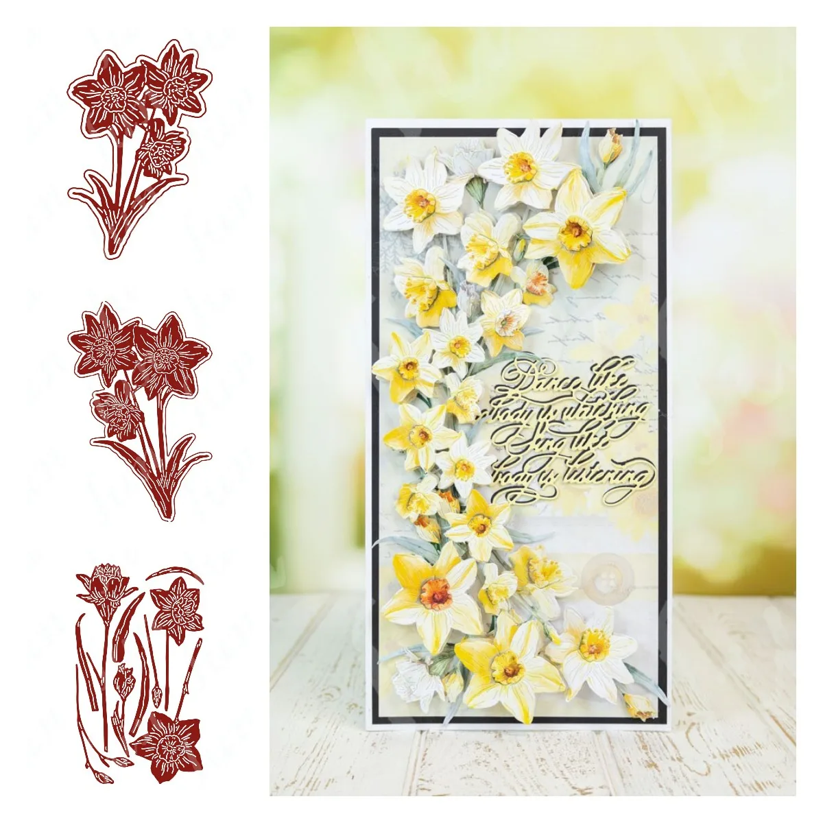 New Metal Cutting Dies Daffodil Flowers Die Stencils for DIY Scrapbooking Photo Album Decoration Embossing Paper Cards Punch
New Metal Cutting Dies Daffodil Flowers Die Stencils for DIY Scrapbooking Photo Album Decoration Embossing Paper Cards Punch