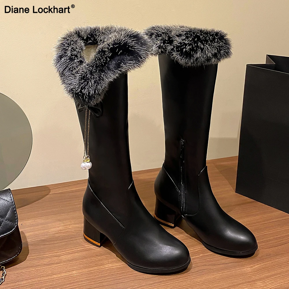 Casual Women platform Snow Boots Buckle Women Knee High Boots Warm Fur Winter Riding Boot Female Black White Shoes Large Size 45
Casual Women platform Snow Boots Buckle Women Knee High Boots Warm Fur Winter Riding Boot Female Black White Shoes Large Size 45