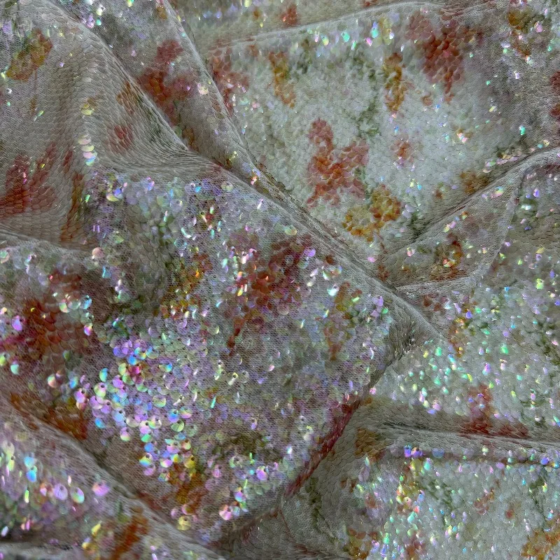 Drape Sequins Printed Floral Mesh Fabric for Dress Performance Costume Design Cloth Diy By The Meter Sewing Material
Drape Sequins Printed Floral Mesh Fabric for Dress Performance Costume Design Cloth Diy By The Meter Sewing Material