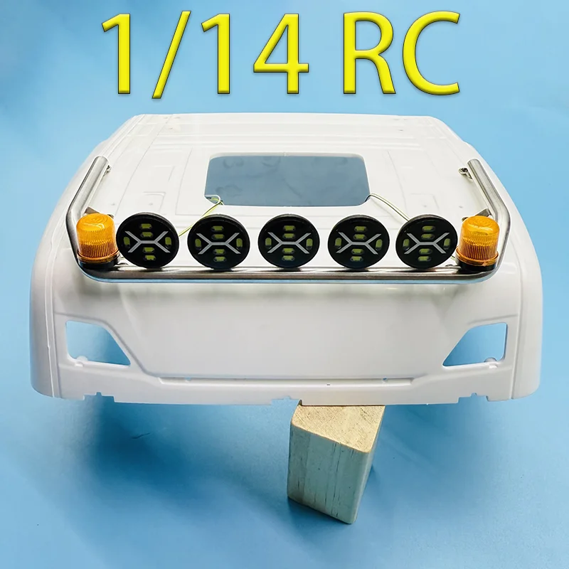 LED Simulation Roof Spotlight with Rotating Lamp for 1/14 Tamiya RC Truck SCANIA 770S R620 VOLVO BENZ Arocs MAN TGX Car
LED Simulation Roof Spotlight with Rotating Lamp for 1/14 Tamiya RC Truck SCANIA 770S R620 VOLVO BENZ Arocs MAN TGX Car
