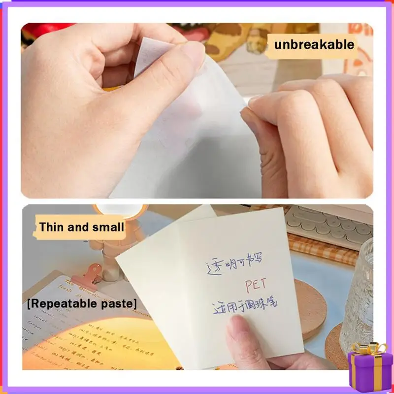 30PCS Clear Notes Pads Set 3 Sizes, Waterproof Self-Adhesive Translucent See Through Sticky Notes Set Kit For School & Office
30PCS Clear Notes Pads Set 3 Sizes, Waterproof Self-Adhesive Translucent See Through Sticky Notes Set Kit For School & Office
