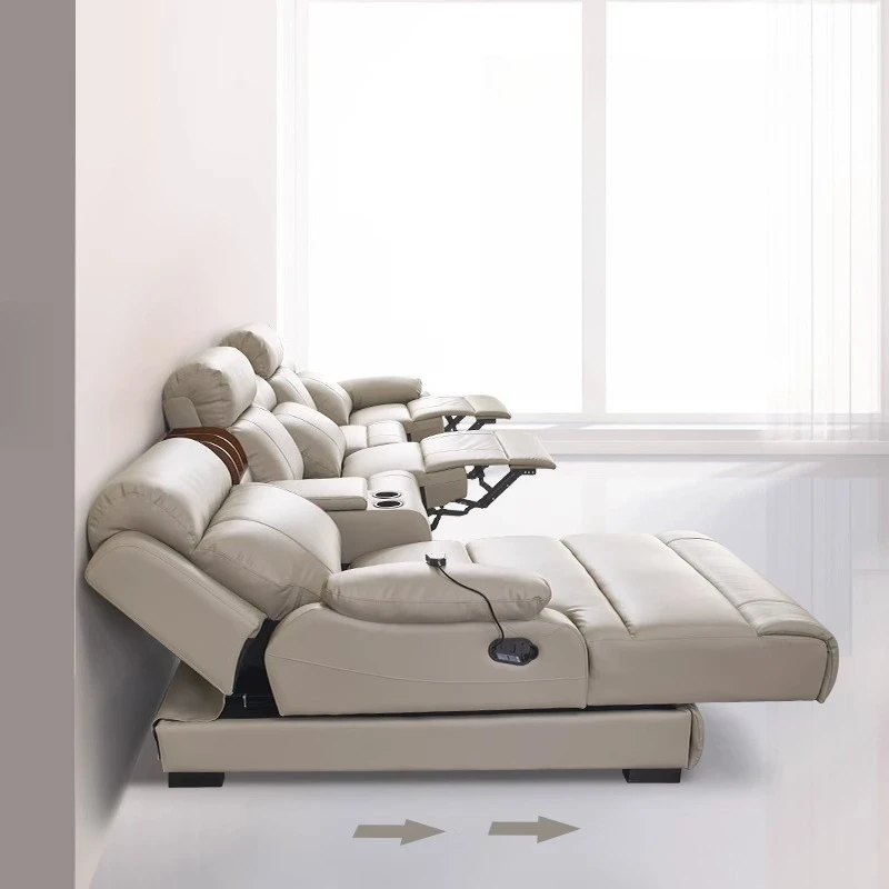 Zero against the wall concubine electric sofa leather first layer cowhide first class space multi-function cabin living room
Zero against the wall concubine electric sofa leather first layer cowhide first class space multi-function cabin living room