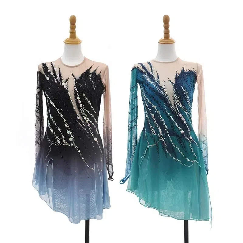 Customized Women's Figure Skating/Skating Spinning Costumes /Adult and Child Girls Performance Costumes Stage Costumes
Customized Women's Figure Skating/Skating Spinning Costumes /Adult and Child Girls Performance Costumes Stage Costumes