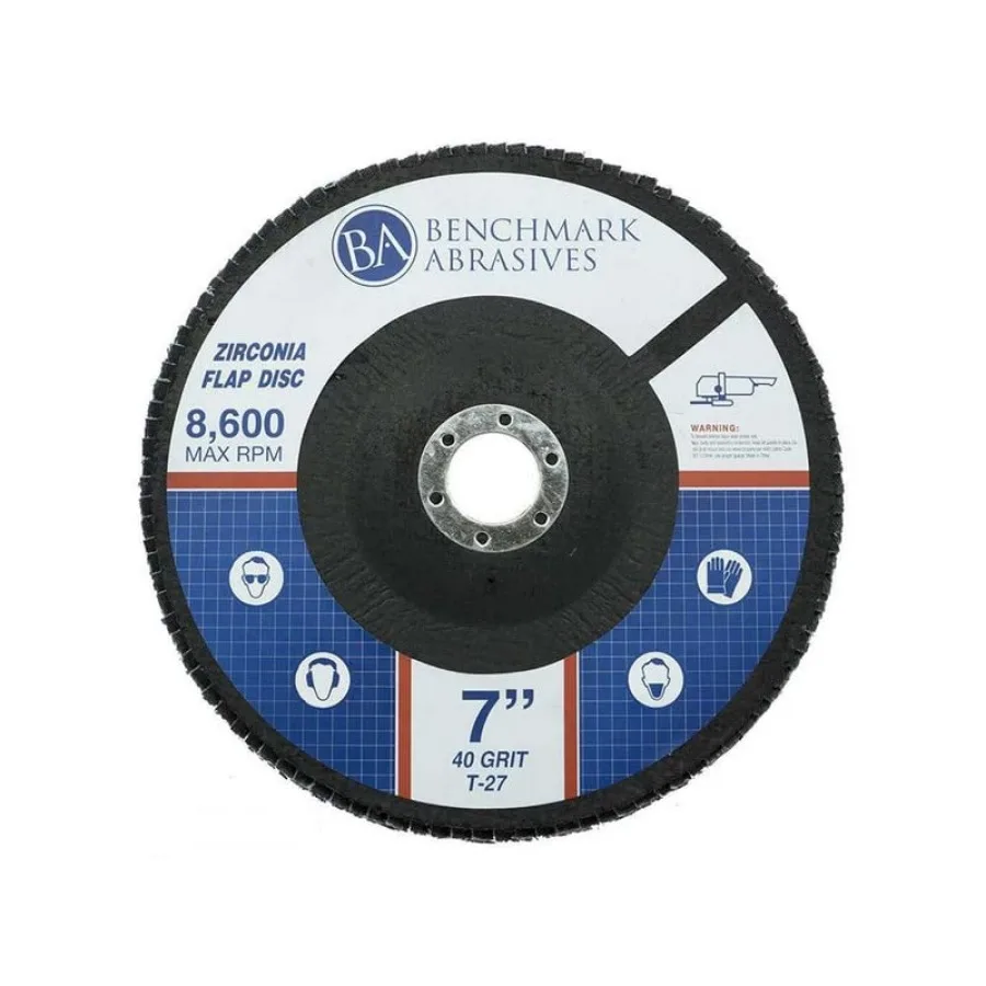 7" x 7/8" Premium High Density Jumbo Zirconia Type 27 Flap Discs for Angle Grinder 7 Inch Sanding Discs Finishing Deburring Rus
7" x 7/8" Premium High Density Jumbo Zirconia Type 27 Flap Discs for Angle Grinder 7 Inch Sanding Discs Finishing Deburring Rus