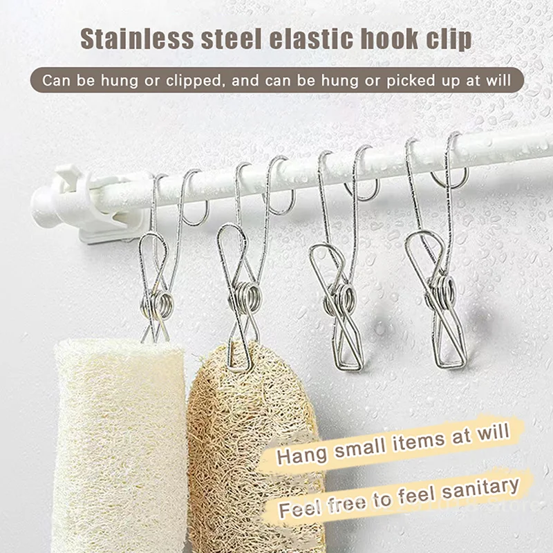 20PCS Clothes Pins Heavy Duty Outdoor, Stainless Steel Clothes Pins With Hooks, Long Tail Metal Clothes Pin For Closet, Kitchen
20PCS Clothes Pins Heavy Duty Outdoor, Stainless Steel Clothes Pins With Hooks, Long Tail Metal Clothes Pin For Closet, Kitchen