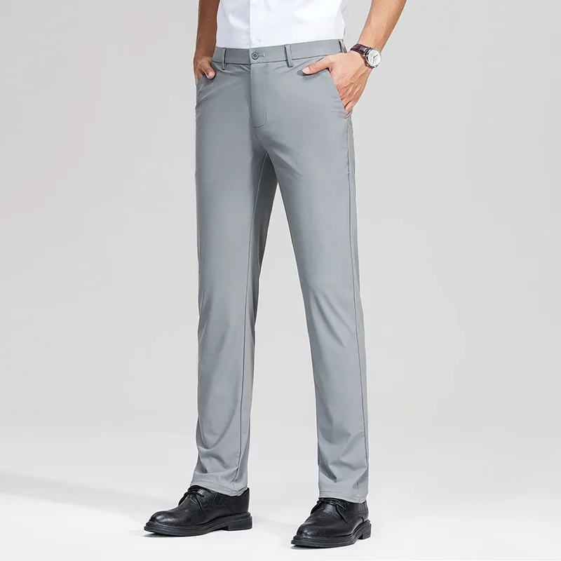 DK610B Summer new thin section of high elasticity ice cool loose versatile light business suit casual trousers men
DK610B Summer new thin section of high elasticity ice cool loose versatile light business suit casual trousers men