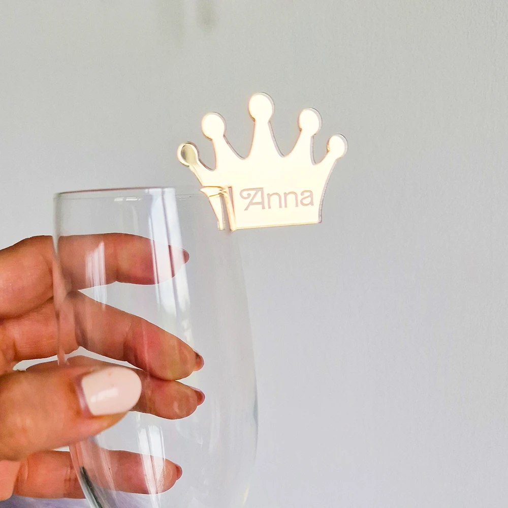 5/10/25/30Pcs Tiara drink tag personalized place card custom charm princess crown glass topper hens party bridal shower tags
5/10/25/30Pcs Tiara drink tag personalized place card custom charm princess crown glass topper hens party bridal shower tags