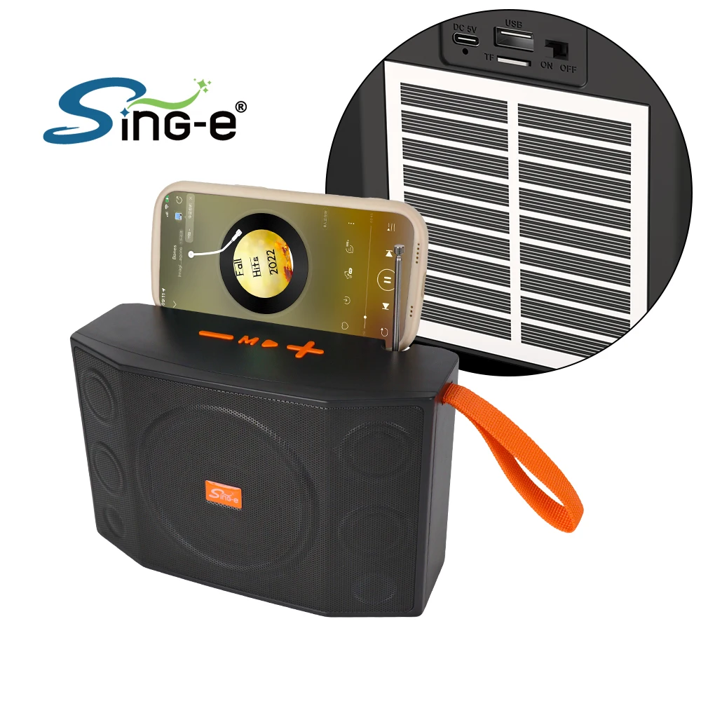 ZQS821 Outdoor Bt/Usb/Tf/Fm/Tws Bluetooth Speaker K Song Solar Charging Card Portable Audio With Fm Radio
ZQS821 Outdoor Bt/Usb/Tf/Fm/Tws Bluetooth Speaker K Song Solar Charging Card Portable Audio With Fm Radio