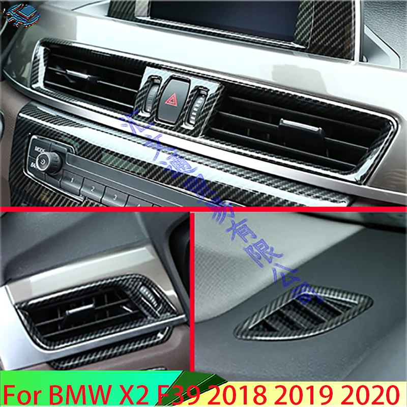 For BMW X2 F39 2018 2019 2020 Carbon Fiber Style Air Vent Outlet Cover Dashboard Trim Bezel Frame Molding Garnish Accent Styling
For BMW X2 F39 2018 2019 2020 Carbon Fiber Style Air Vent Outlet Cover Dashboard Trim Bezel Frame Molding Garnish Accent Styling