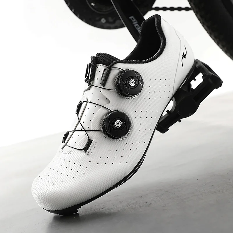 Professional Cycling Shoes Men Women Breathable PU Bike Shoes with 3 Soles (Road/MTB/Rubber) Dual Knob Closure for Road & Mounta
Professional Cycling Shoes Men Women Breathable PU Bike Shoes with 3 Soles (Road/MTB/Rubber) Dual Knob Closure for Road & Mounta