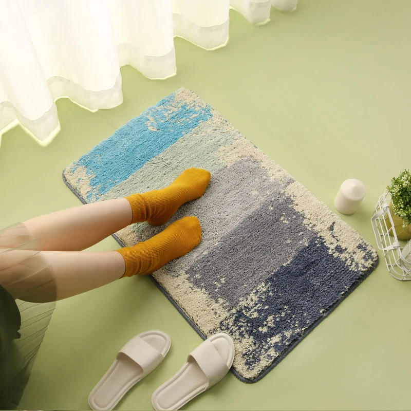 Absorbent Bathroom Door Mat Carpet Home Entrance Anti-Slip Mat Washroom Bedroom Foot Pad Simple Style Machine Washable Rug
Absorbent Bathroom Door Mat Carpet Home Entrance Anti-Slip Mat Washroom Bedroom Foot Pad Simple Style Machine Washable Rug