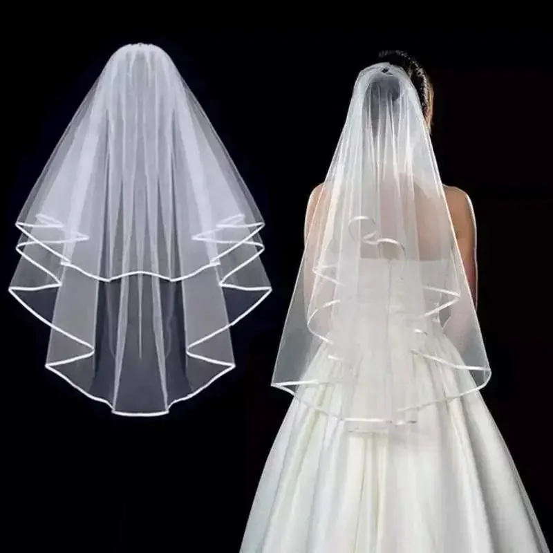 Short Tulle Wedding Veils Two Layer With Comb White Ivory Bridal for Bride for Marriage Accessories
Short Tulle Wedding Veils Two Layer With Comb White Ivory Bridal for Bride for Marriage Accessories
