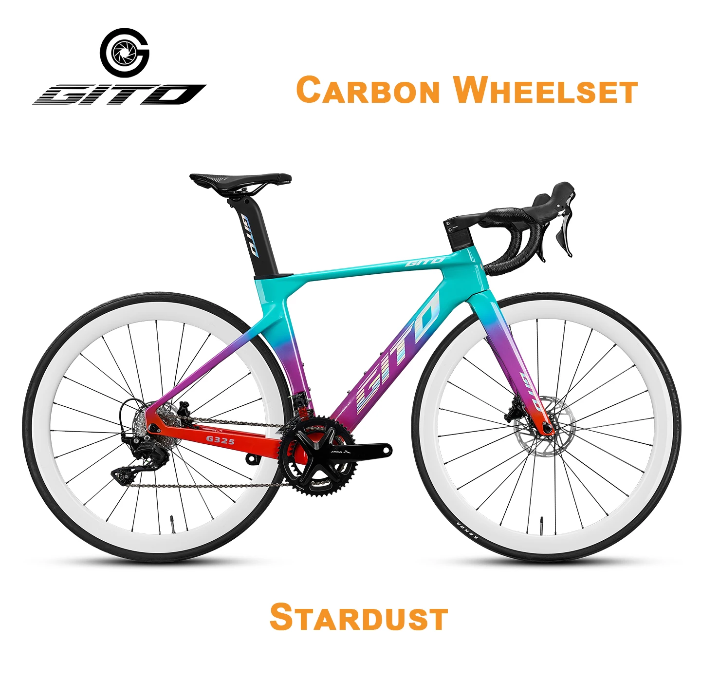GITO CCTV5 World Champion Recommended Road Bike | Carbon Wheelset | Conventional Rim | Blueprint R9 11S Groupset or Shimano 105
GITO CCTV5 World Champion Recommended Road Bike | Carbon Wheelset | Conventional Rim | Blueprint R9 11S Groupset or Shimano 105