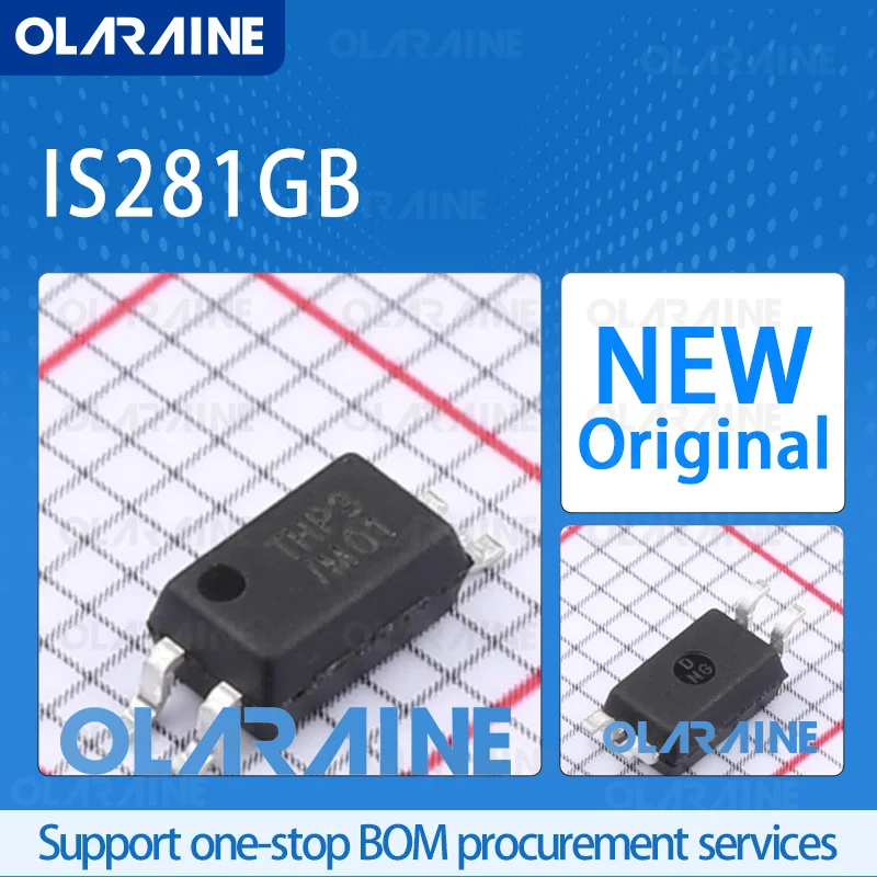 10/50/100Pcs IS281GB SOIC-4 original Transistor outputs optocoupler Phototransistors (Vf) 1.2V Output current 50mA
10/50/100Pcs IS281GB SOIC-4 original Transistor outputs optocoupler Phototransistors (Vf) 1.2V Output current 50mA