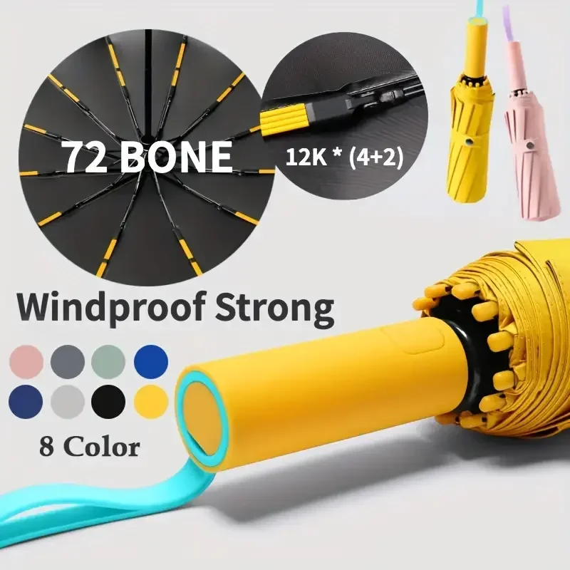Strong Windproof Automatic Umbrella For Men Women, Large UV Protection Folding Umbrellas,Backpack Portable Umbrella for Adult
Strong Windproof Automatic Umbrella For Men Women, Large UV Protection Folding Umbrellas,Backpack Portable Umbrella for Adult