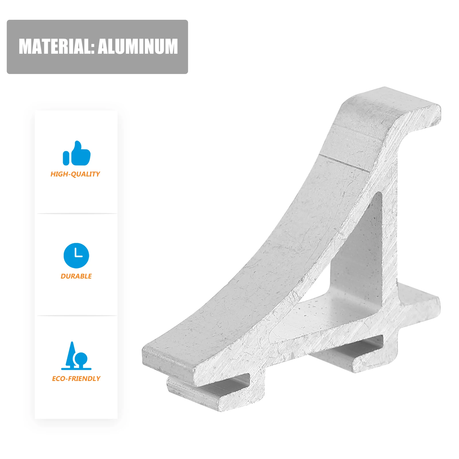 10pcs Stainless Steel Hooks Freezer Shelf Clips Refrigerator Support Aluminum Brace Easy Install Long Time Use