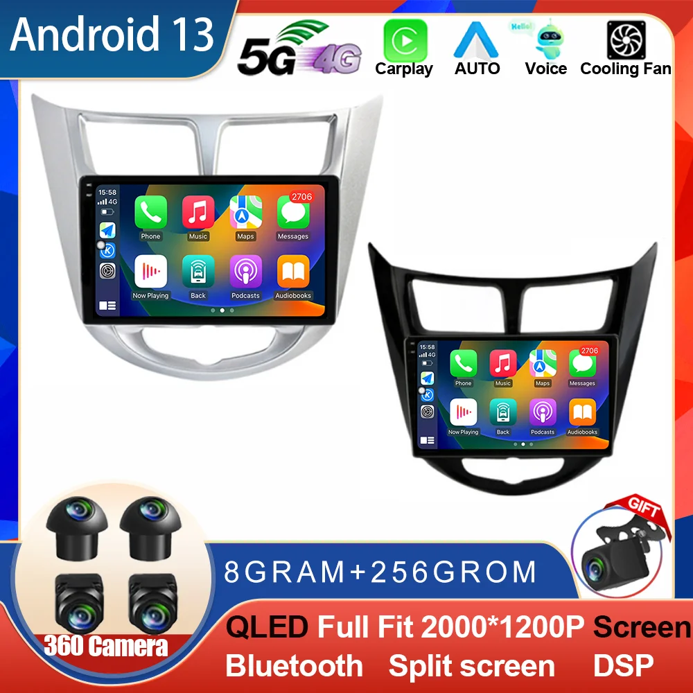 Автомагнитола на Android 13 для Hyundai Solaris 1 Accent 2010-2016, 2 Din, мультимедийный видеоплеер с GPS, стерео, Carplay, Wi-Fi
Автомагнитола на Android 13 для Hyundai Solaris 1 Accent 2010-2016, 2 Din, мультимедийный видеоплеер с GPS, стерео, Carplay, Wi-Fi