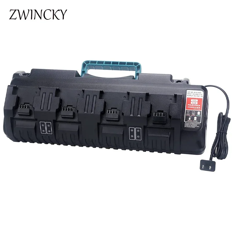ZWINCKY для Milwaukee 14,4 В 18 В литий-ионное зарядное устройство Rapid Optimum 4-портовый 3A зарядный ток сменное зарядное устройство N-14 N-18
ZWINCKY для Milwaukee 14,4 В 18 В литий-ионное зарядное устройство Rapid Optimum 4-портовый 3A зарядный ток сменное зарядное устройство N-14 N-18