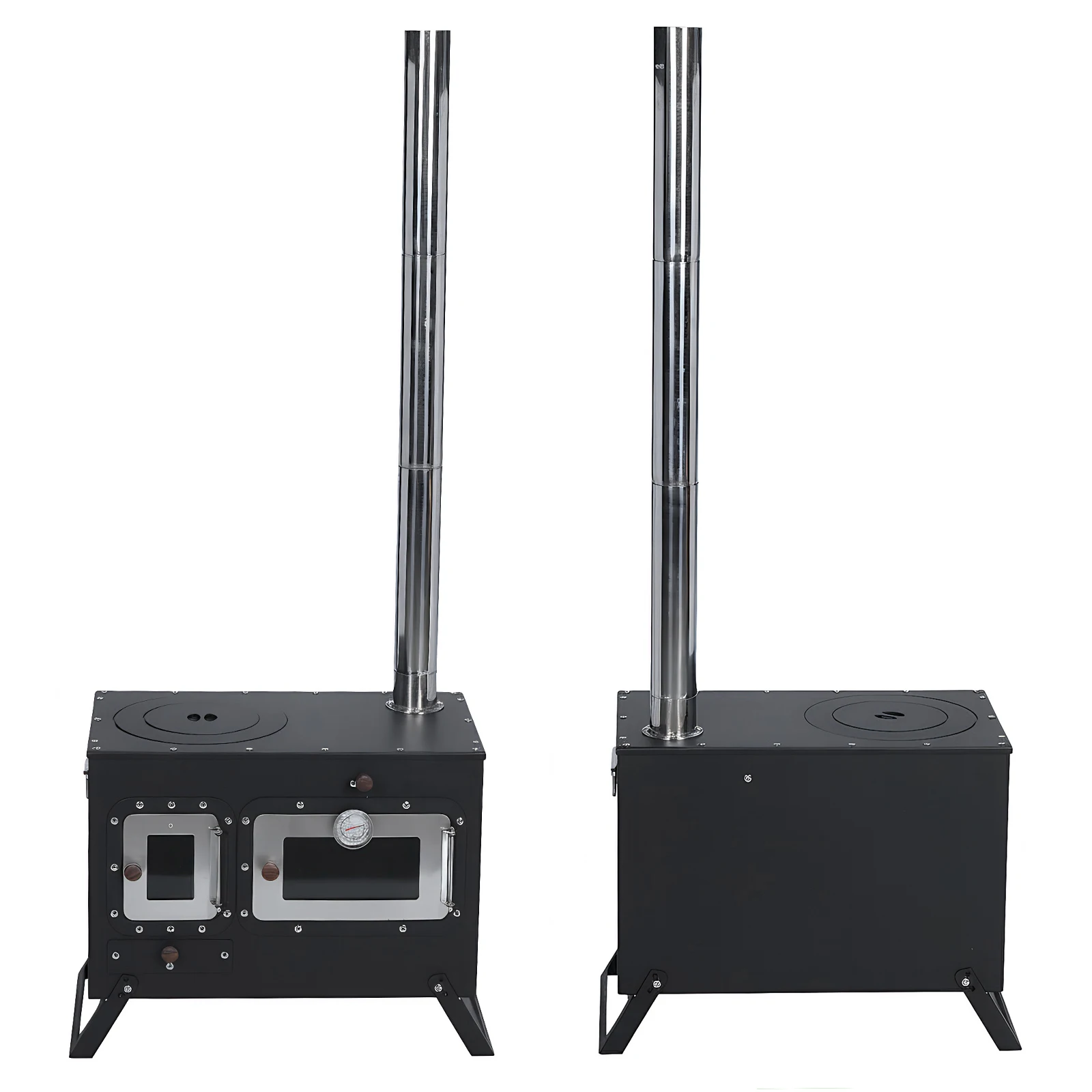 Hot Tent Stove with Chimney Pipe Portable Wood-Burning Camp Stove with Oven for Outdoor Heating & Cooking Ice Fishing Hunting
Hot Tent Stove with Chimney Pipe Portable Wood-Burning Camp Stove with Oven for Outdoor Heating & Cooking Ice Fishing Hunting