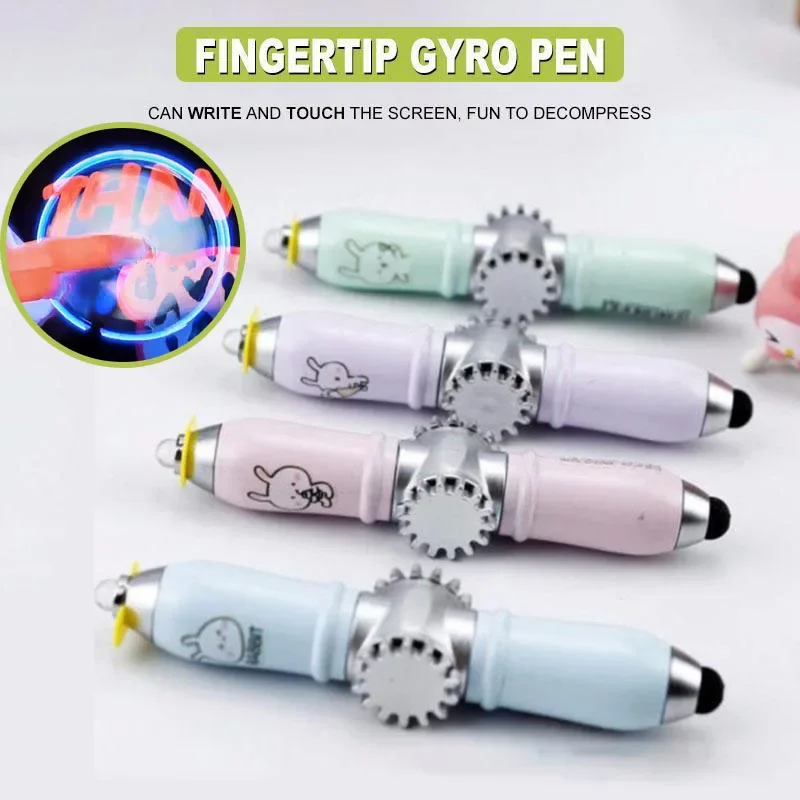 4PCS 2 In1 Creative Invisible Glow Fidget Spinner Pen Magic Fingertip LED Rotating Touch Screen Fingertip Pen Stress Relief Toys
4PCS 2 In1 Creative Invisible Glow Fidget Spinner Pen Magic Fingertip LED Rotating Touch Screen Fingertip Pen Stress Relief Toys