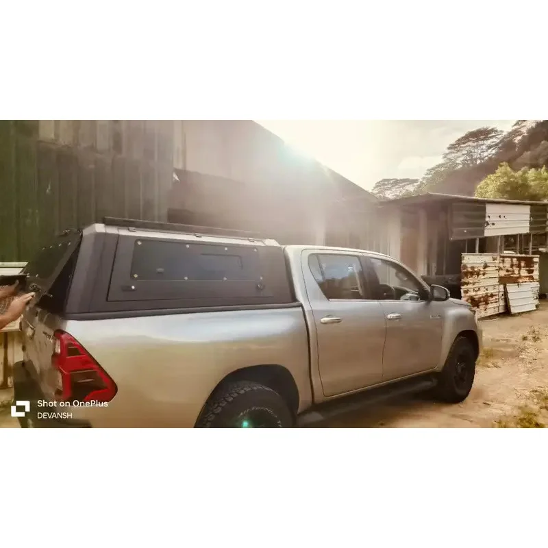 Top quality Custom-Fit Pickup Canopy for Hilux Rust-Proof Hardtop Truck Topper Universal Cargo Canopy with Toolbox
Top quality Custom-Fit Pickup Canopy for Hilux Rust-Proof Hardtop Truck Topper Universal Cargo Canopy with Toolbox