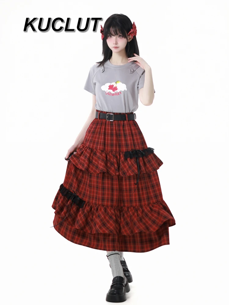 Casual Suit Summer Women's Two Piece Sets Shoulder Slim Short Sleeve Top Medium and Long Skirt Set Fashion Lady Outfits
Casual Suit Summer Women's Two Piece Sets Shoulder Slim Short Sleeve Top Medium and Long Skirt Set Fashion Lady Outfits