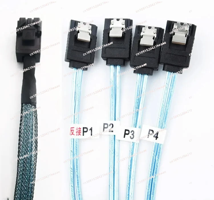 Forward and Reverse Connection Mini SFF8643 to 4 Sata Hard Drive Cage Backplane SAS Card Motherboard Data Cable
Forward and Reverse Connection Mini SFF8643 to 4 Sata Hard Drive Cage Backplane SAS Card Motherboard Data Cable