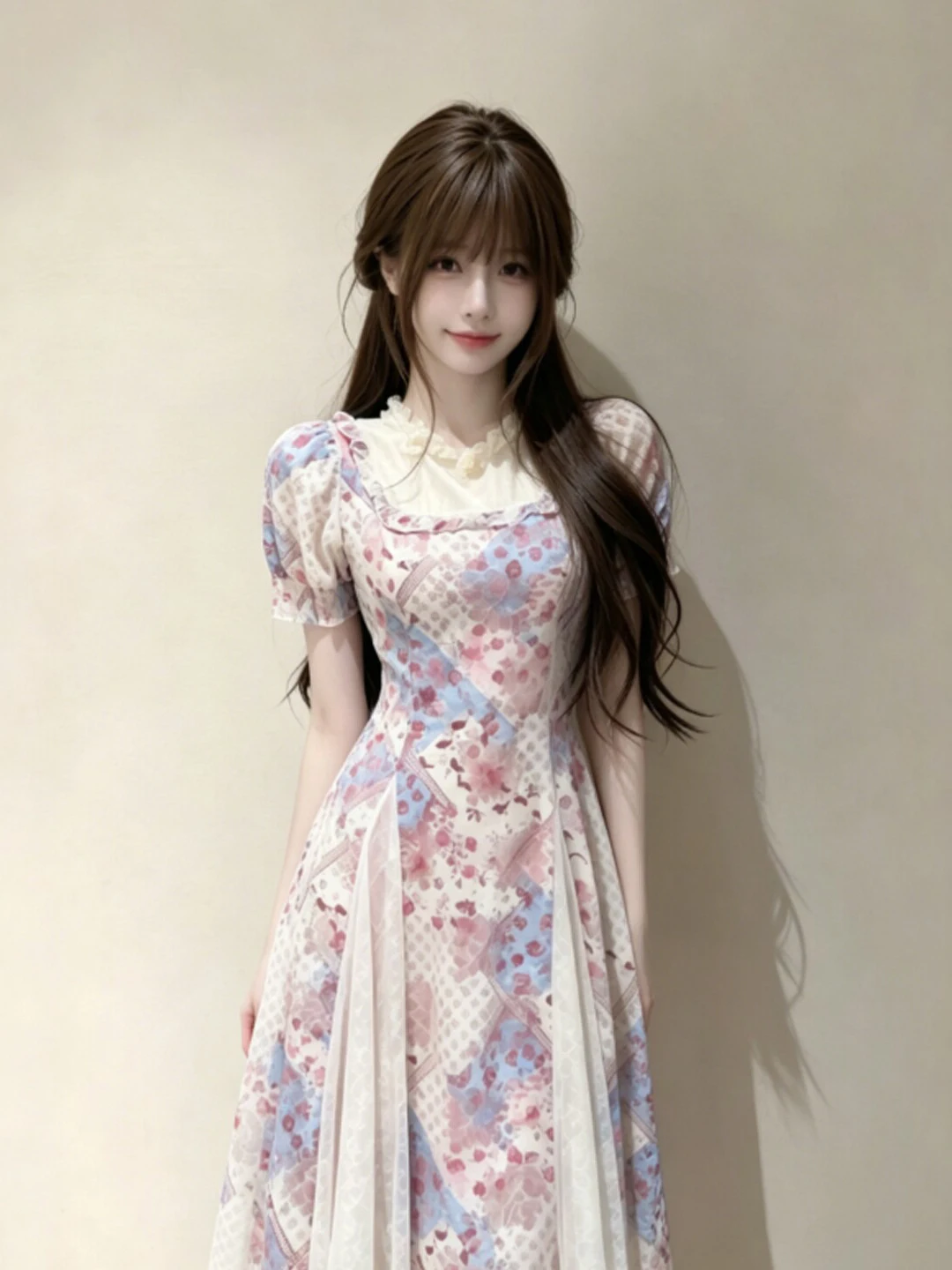 Retro Unique Beautiful Bubble Sleeve Print Dress Waist Cinched Absolutely Stunning Summer Cotton Lace Splice High Waist Dress
Retro Unique Beautiful Bubble Sleeve Print Dress Waist Cinched Absolutely Stunning Summer Cotton Lace Splice High Waist Dress