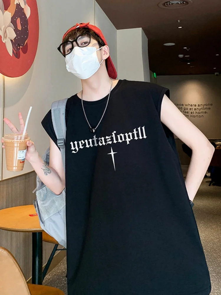 Мужская летняя спортивная футболка-майка из плотного хлопка, свободного кроя, для активного отдыха, новинка 2024 года, молодежная повседневная одежда
Мужская летняя спортивная футболка-майка из плотного хлопка, свободного кроя, для активного отдыха, новинка 2024 года, молодежная повседневная одежда