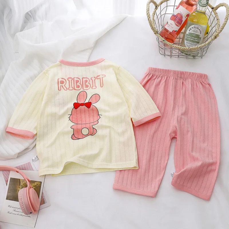 Baby Pajamas Sets Cotton Summer Child Pajamas Toddler Long Sleeve Boys Girls Nightwear Pyjamas Kids Cartoon Homewear Clothes
Baby Pajamas Sets Cotton Summer Child Pajamas Toddler Long Sleeve Boys Girls Nightwear Pyjamas Kids Cartoon Homewear Clothes