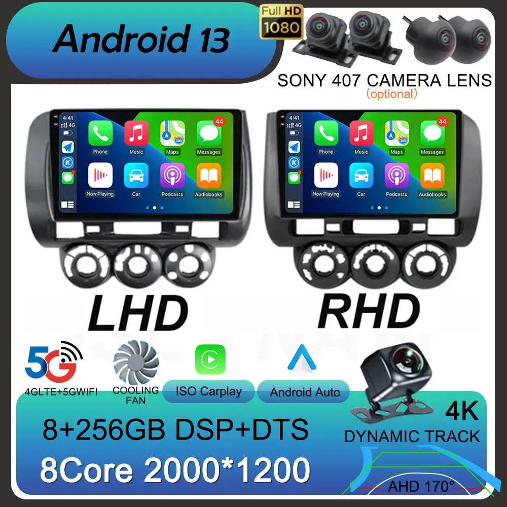 Car Stereo Radio Multimedia Video Player Android 13 For Honda Fit Jazz City 2002 2003 2004 2005 2006 2007 GPS Navigation QLED BT
Car Stereo Radio Multimedia Video Player Android 13 For Honda Fit Jazz City 2002 2003 2004 2005 2006 2007 GPS Navigation QLED BT