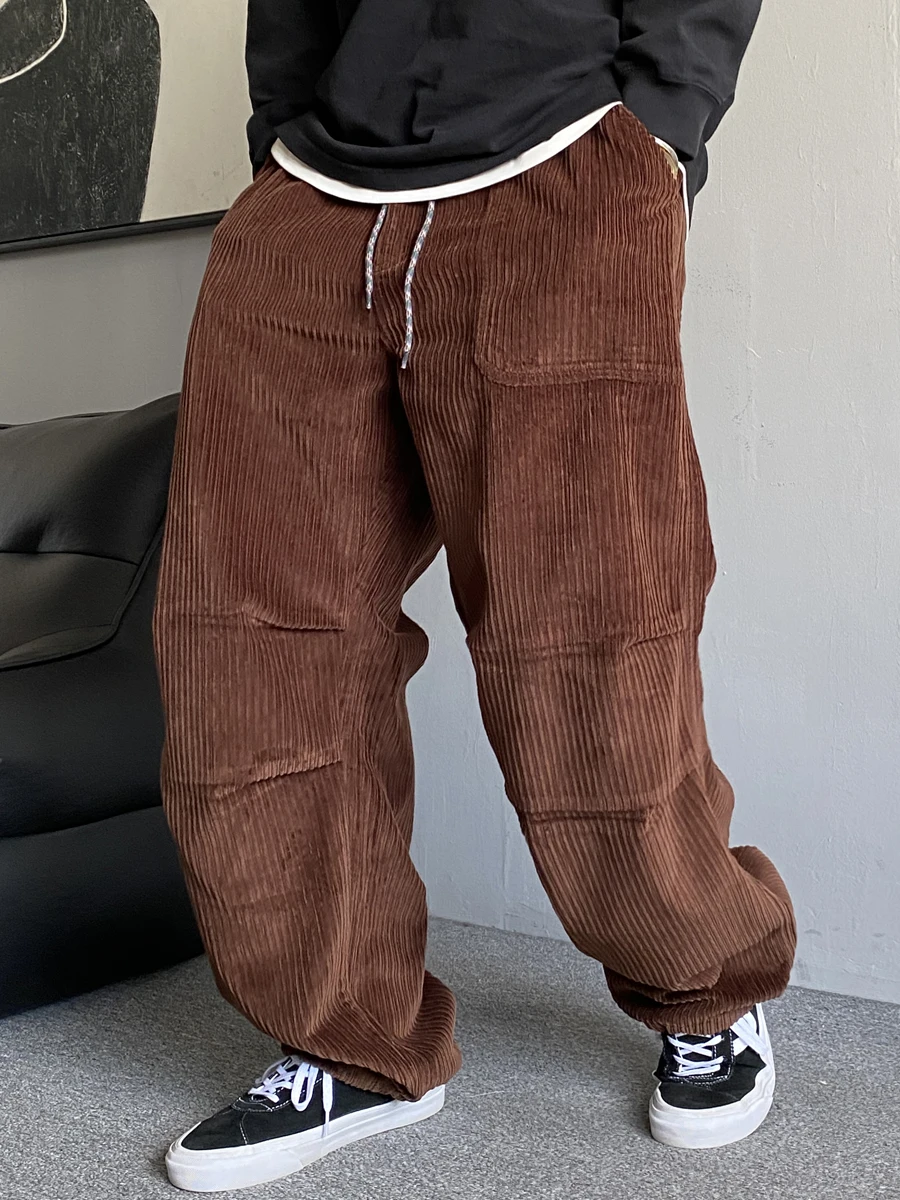 Retro Heavyweight Corduroy Work Pants Men's Straight Loose Versatile Wide Leg Casual Trousers Autumn Winter American Sle
Retro Heavyweight Corduroy Work Pants Men's Straight Loose Versatile Wide Leg Casual Trousers Autumn Winter American Sle