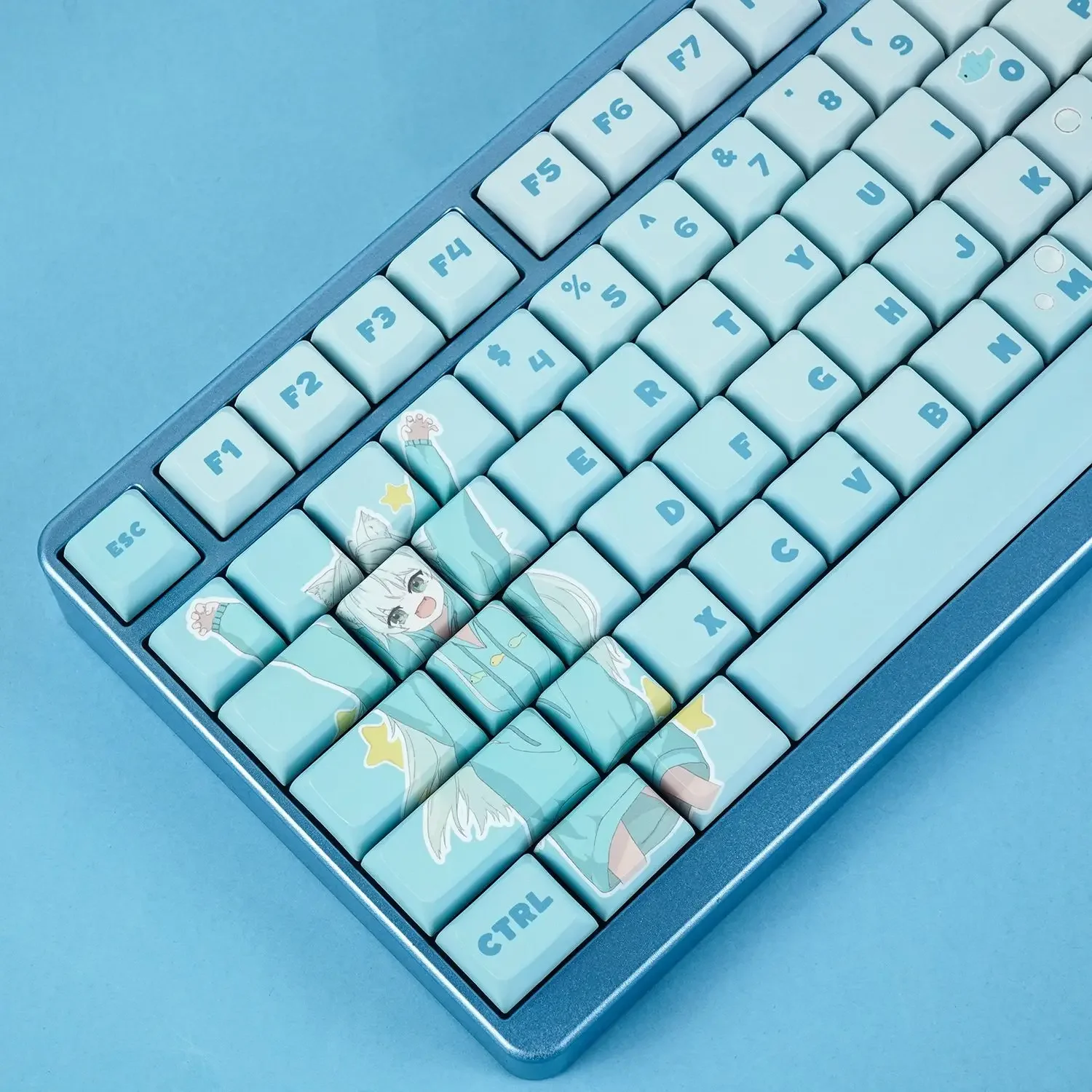 Cat theme mechanical keyboard full set of XDA keycaps five-sided sublimation 60/68 keys
Cat theme mechanical keyboard full set of XDA keycaps five-sided sublimation 60/68 keys