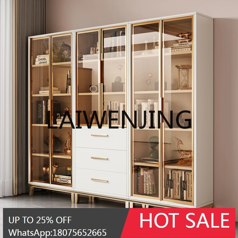 RWJ Office Solid Wood Bookcase Locker with Glass Door Storage Bookcase Combination
RWJ Office Solid Wood Bookcase Locker with Glass Door Storage Bookcase Combination