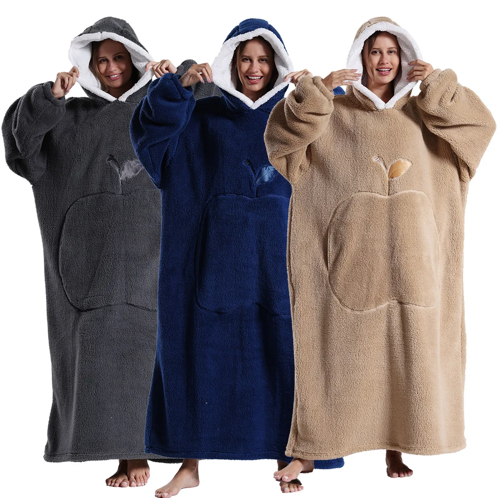 Autumn Winter Extra Long Oversized Loungewear Clothes Couple Hoody Pajamas Warm Blanket Hoodie Plush Men Homewear Women Hoodies
Autumn Winter Extra Long Oversized Loungewear Clothes Couple Hoody Pajamas Warm Blanket Hoodie Plush Men Homewear Women Hoodies