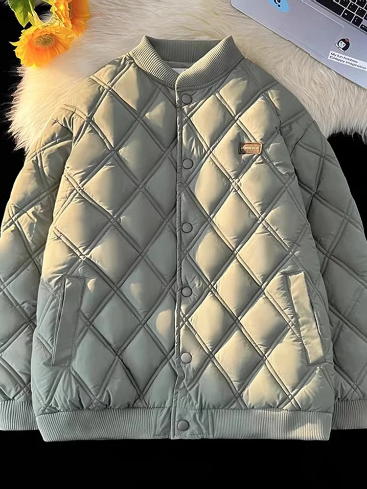 Men's Diamond Pattern Cotton Jaet 2024 Winter New Sle Oversize Thiened Baseball Collar Coat Korean Sle Cotton Puffer
Men's Diamond Pattern Cotton Jaet 2024 Winter New Sle Oversize Thiened Baseball Collar Coat Korean Sle Cotton Puffer