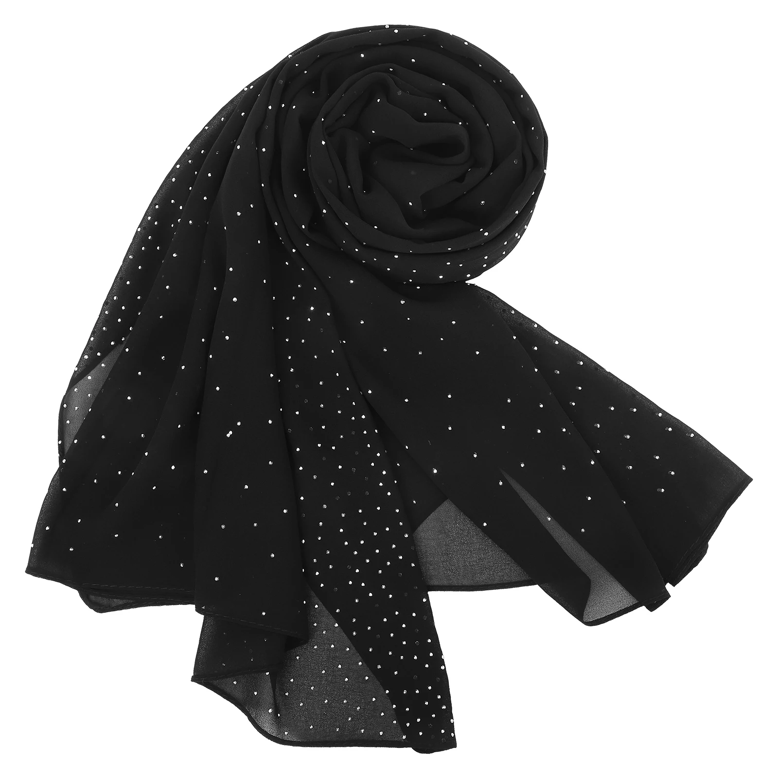Chiffon Rhinestone Shawl Lightweight Breathable Comfortable Women Dressy Formal Black Wedding Sparkly Evening Cape Scarf
Chiffon Rhinestone Shawl Lightweight Breathable Comfortable Women Dressy Formal Black Wedding Sparkly Evening Cape Scarf
