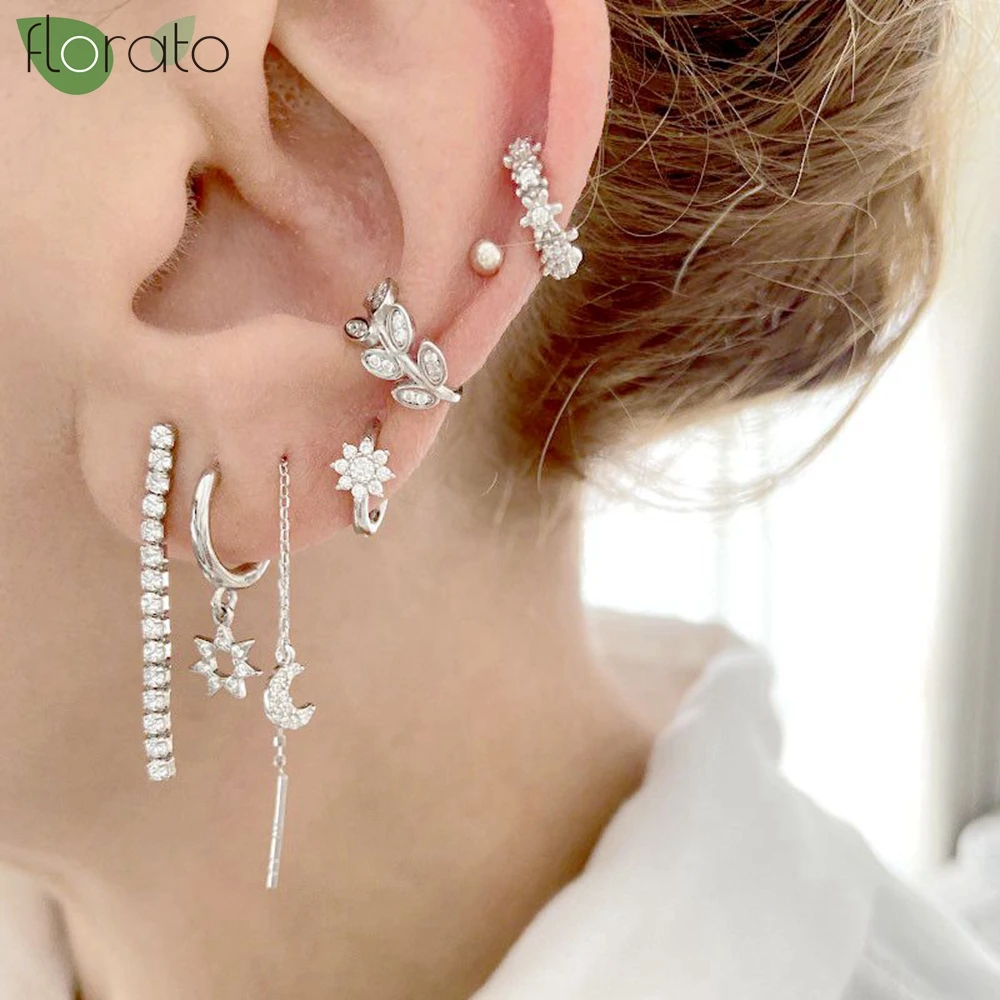 1Pc Cute Metal Leaf Earcuff Clips on Earring for Women Girls 2025 New Zircon Piercing Cartilage Earrings Ear Ring Without Hole
1Pc Cute Metal Leaf Earcuff Clips on Earring for Women Girls 2025 New Zircon Piercing Cartilage Earrings Ear Ring Without Hole