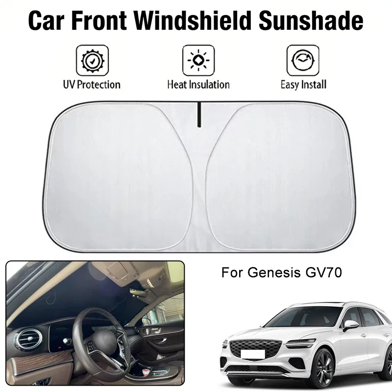 Foldable Car Windshield Sun Shade UV Block Heat Insulation For Genesis GV70 Interior Protection Accessories
Foldable Car Windshield Sun Shade UV Block Heat Insulation For Genesis GV70 Interior Protection Accessories