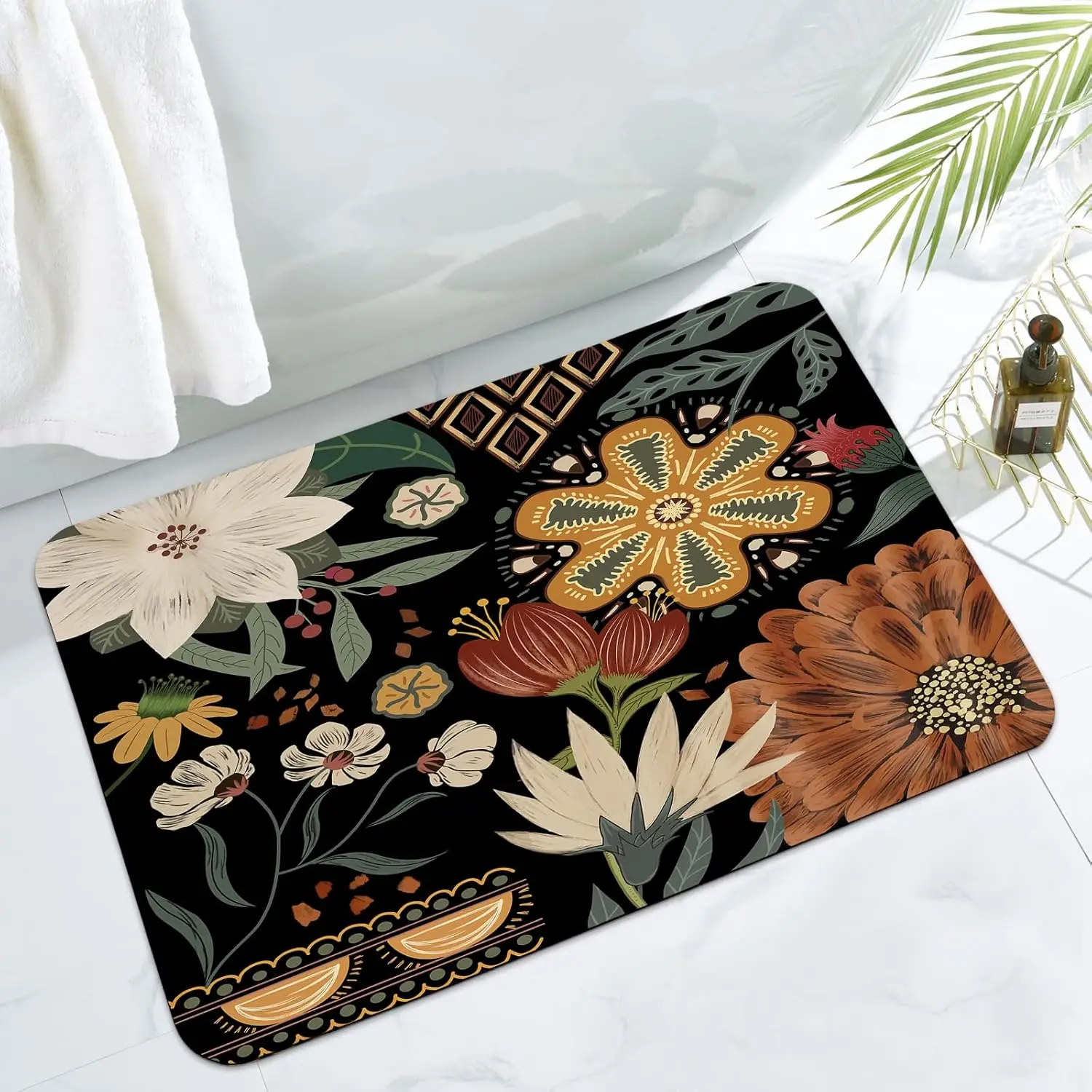 Retro Flowers Pattern Kitchen Carpet Flannel Anti-slip Bathroom accessories for Living room doormat entrance Foot mat Home Decor
Retro Flowers Pattern Kitchen Carpet Flannel Anti-slip Bathroom accessories for Living room doormat entrance Foot mat Home Decor