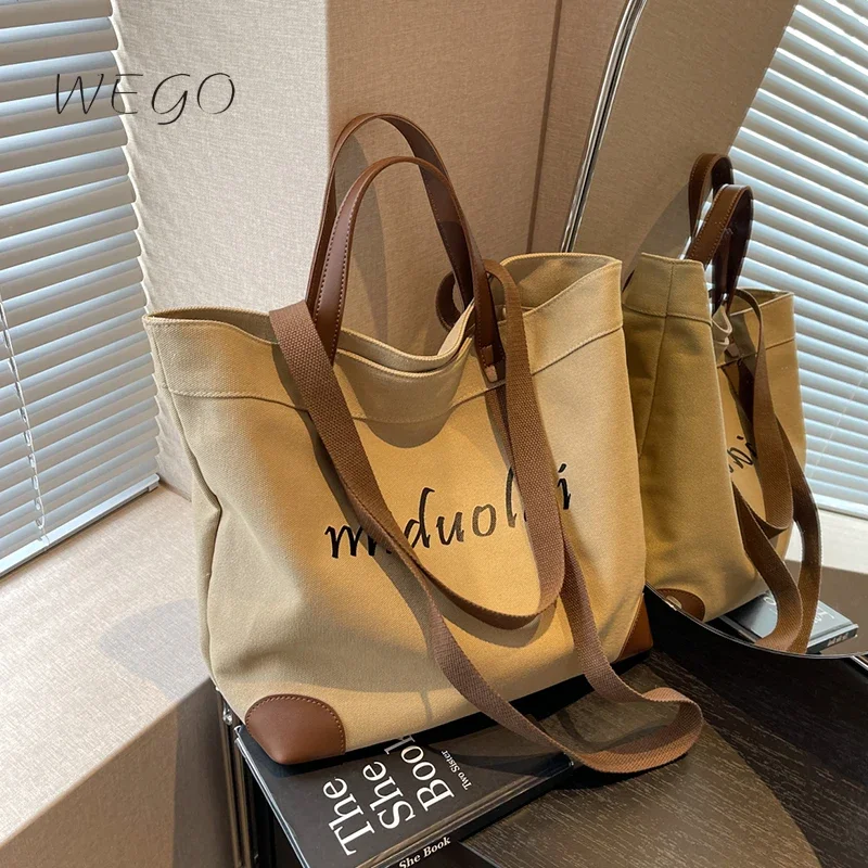 Print Letter Designs Canvas Tote Women's High-grade Bags Large-capacity Joker Commuter Tote Shoulder Bags
Print Letter Designs Canvas Tote Women's High-grade Bags Large-capacity Joker Commuter Tote Shoulder Bags