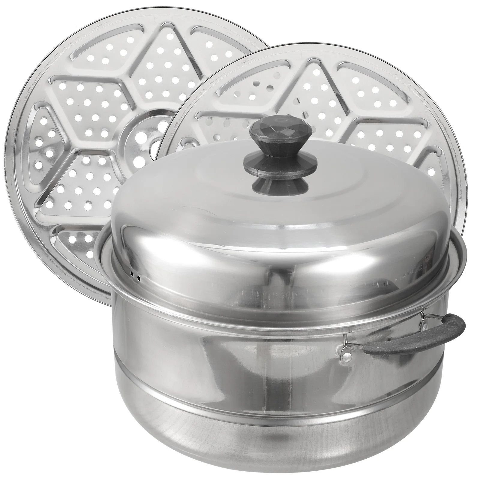 1pc Stainless Steel Steamer Pot Double Layered Stockpot Multi Purpose Soup Cookware Gas Stove Induction Oven Ergonomic Handle
1pc Stainless Steel Steamer Pot Double Layered Stockpot Multi Purpose Soup Cookware Gas Stove Induction Oven Ergonomic Handle