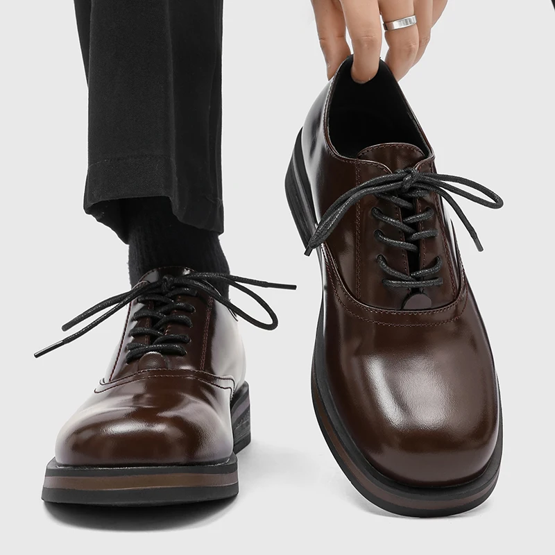 British Style Men Leather Casual Shoes Classic Male Oxford Shoes New Arrival Dress Business Shoes Thick Bottom Footwear Sneakers
British Style Men Leather Casual Shoes Classic Male Oxford Shoes New Arrival Dress Business Shoes Thick Bottom Footwear Sneakers
