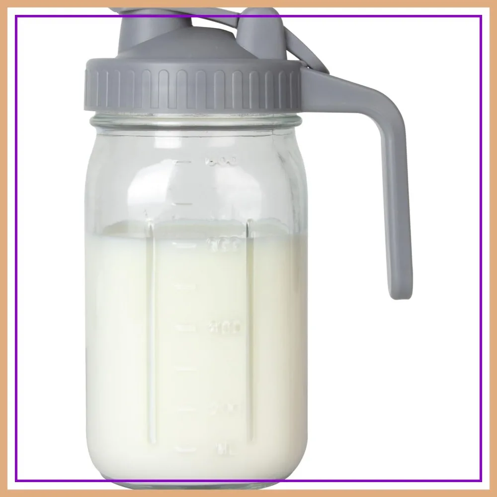32oz Glass Pitcher with Lid for Breast Milk, Formula, Juice - Wide Mouth, Leakproof, Dishwasher Safe
32oz Glass Pitcher with Lid for Breast Milk, Formula, Juice - Wide Mouth, Leakproof, Dishwasher Safe