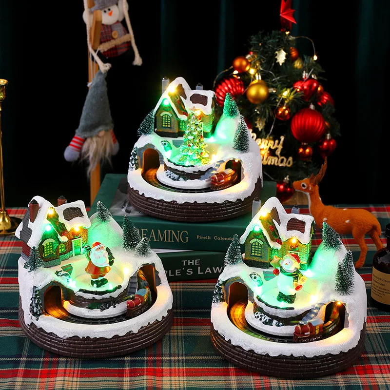 2024 Christmas Tree Decoration Rotating Small Train Santa Claus Luminous Music Box New Year Christmas Gift Home Resin Decoration
2024 Christmas Tree Decoration Rotating Small Train Santa Claus Luminous Music Box New Year Christmas Gift Home Resin Decoration