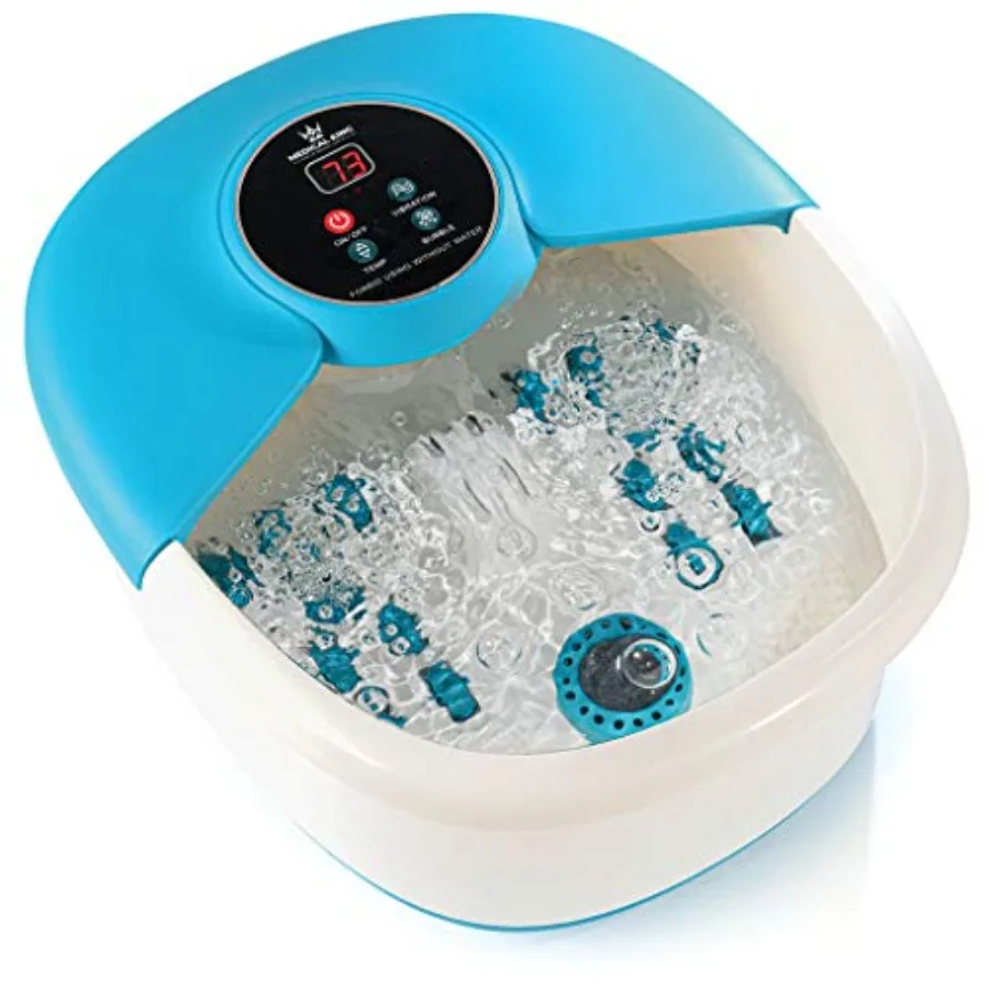 Feet Spa Massager with Heat, 14 Rollers in Feet Shape - 5 in 1 Feet Bath Massager - Adjustable Heating, Bubbles, Vibration, Pum
Feet Spa Massager with Heat, 14 Rollers in Feet Shape - 5 in 1 Feet Bath Massager - Adjustable Heating, Bubbles, Vibration, Pum