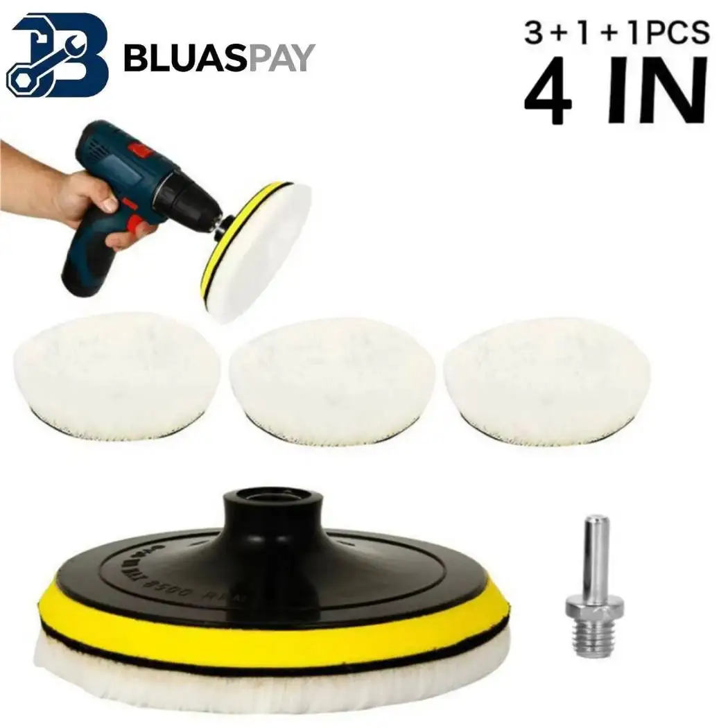 BLUASPAY Polishing Wheel Pad Set Wool Buffing Pad Kit For Electric Drill Polisher Sanding Buffing Car Auto Detailing Accessory
BLUASPAY Polishing Wheel Pad Set Wool Buffing Pad Kit For Electric Drill Polisher Sanding Buffing Car Auto Detailing Accessory