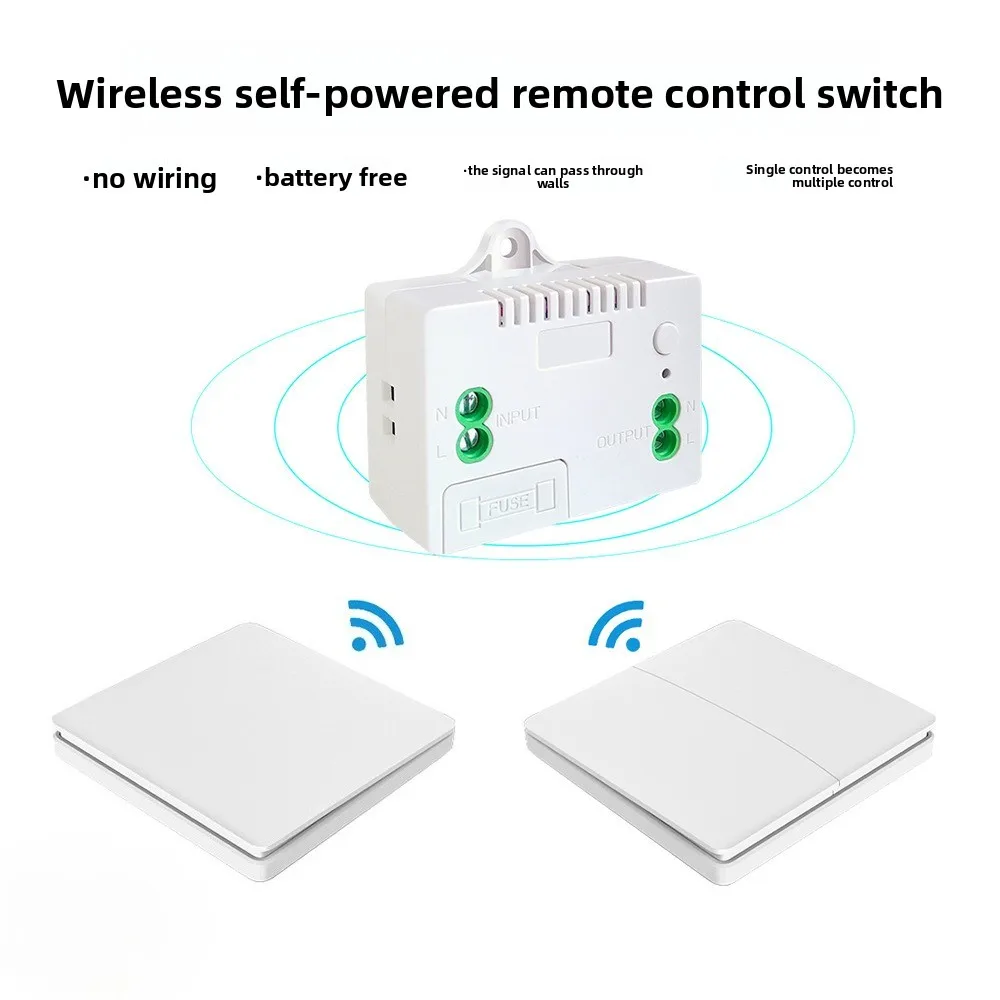 Wireless Remote Control Switch Wiring-free Random Sticker Intelligent Dual-control Household Light Button Rocker Switch
Wireless Remote Control Switch Wiring-free Random Sticker Intelligent Dual-control Household Light Button Rocker Switch
